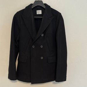 Billy Reid Bond Peacoat, Black